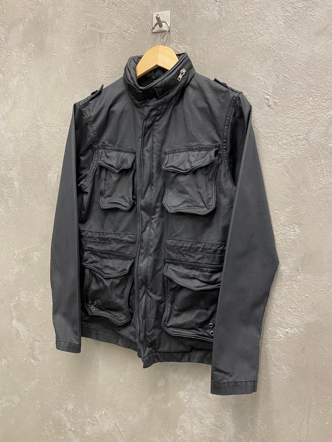 [2] Beams Plus 빔즈 플러스 블랙 코팅 필드자켓 상품이미지3