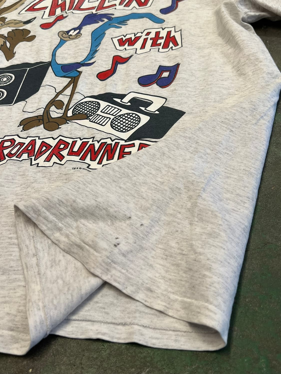 90's [2XL] 루니툰즈 코요테 로드러너 싱글스티치 티셔츠 상품이미지5