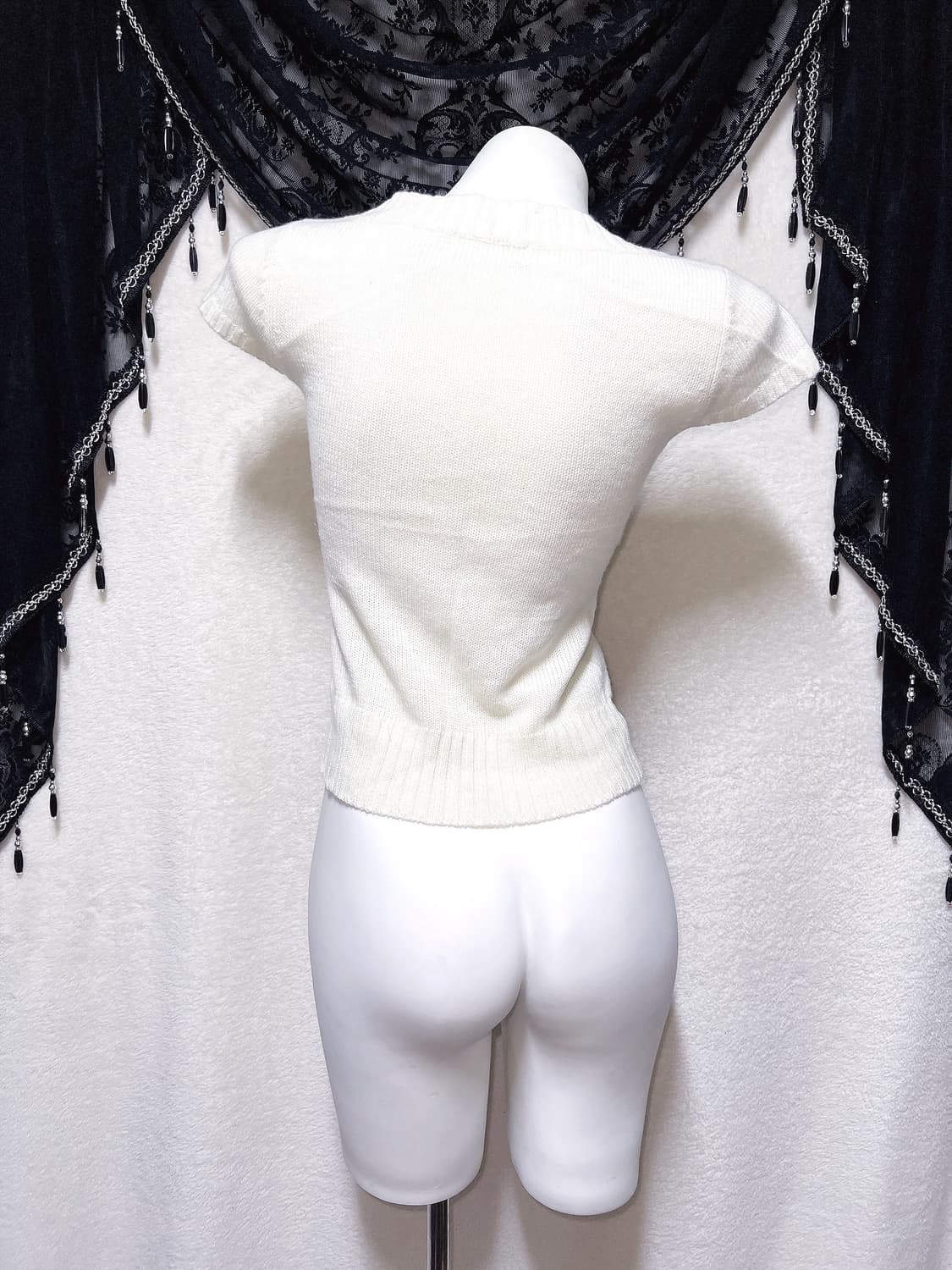 윈터페어리 래빗퍼 반팔니트 로걀탑 로맨틱갸루 시로 달천 핀터 헤이세이 상품이미지8