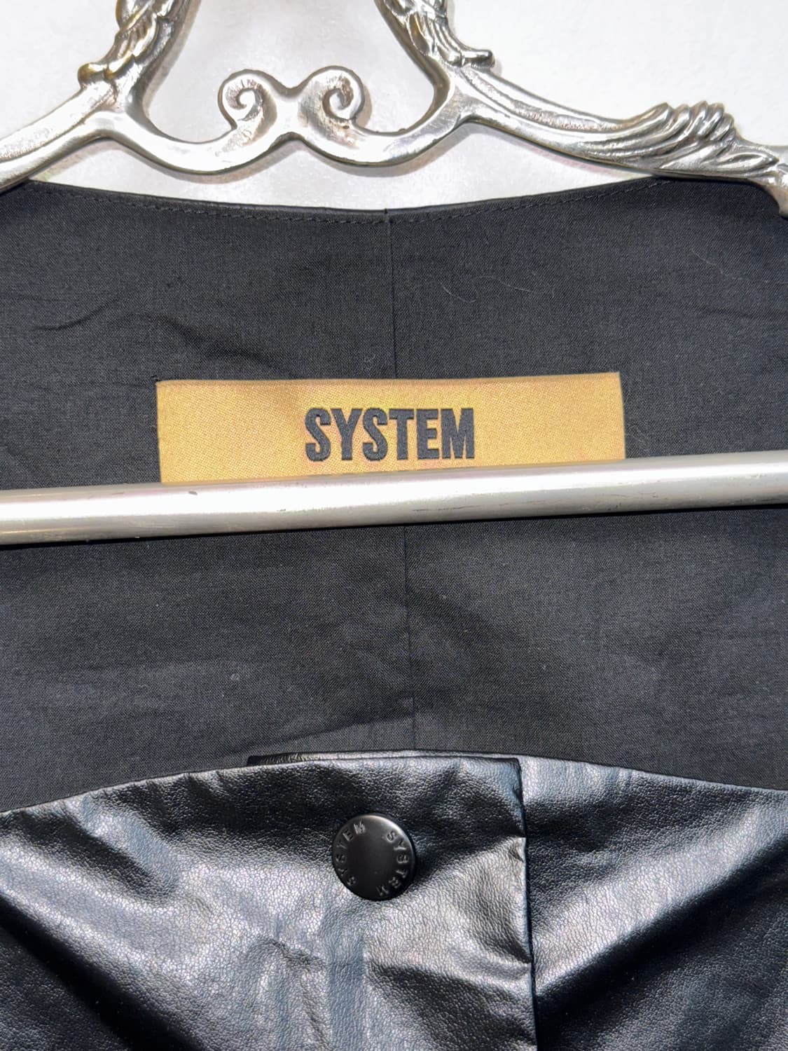SYSTEM black pvc puffed balloon blouse 상품이미지4