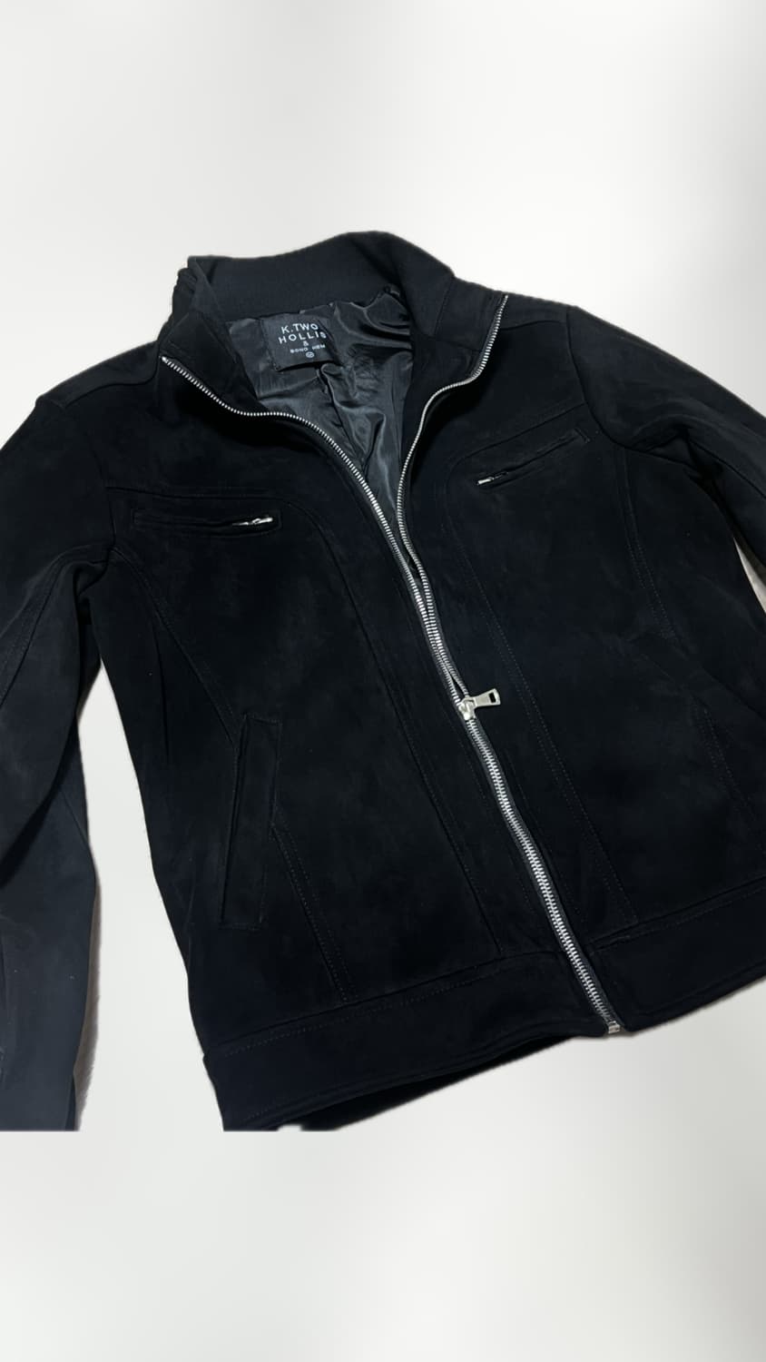 스웨이드 스탠다드 자켓 Black/M 상품이미지3