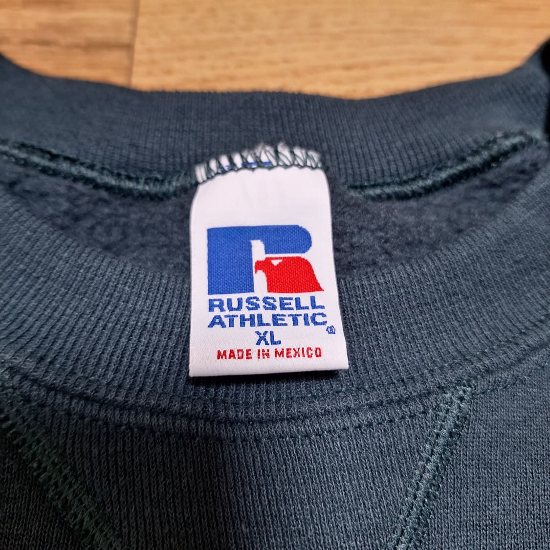 90s 러셀 스웻셔츠 다크그린 XL 상품이미지4