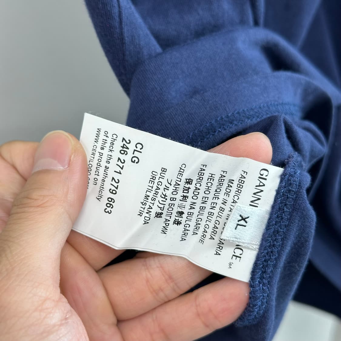 베르사체 로고 브이넥 티셔츠 상품이미지6