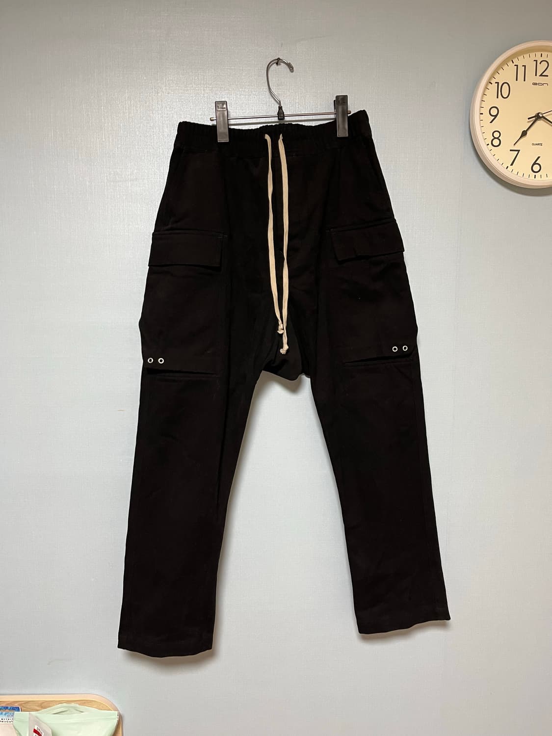 릭오웬스 메인라인 카고 드로우스트링 팬츠 상품이미지1