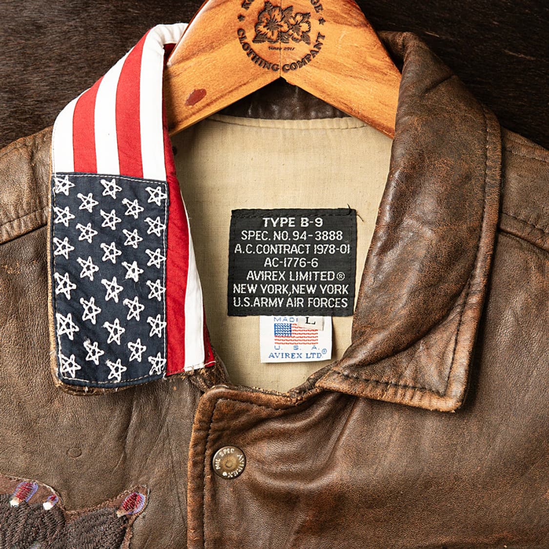 [L] 80s 아비렉스 B-9 레더 플라이트 베스트  상품이미지2