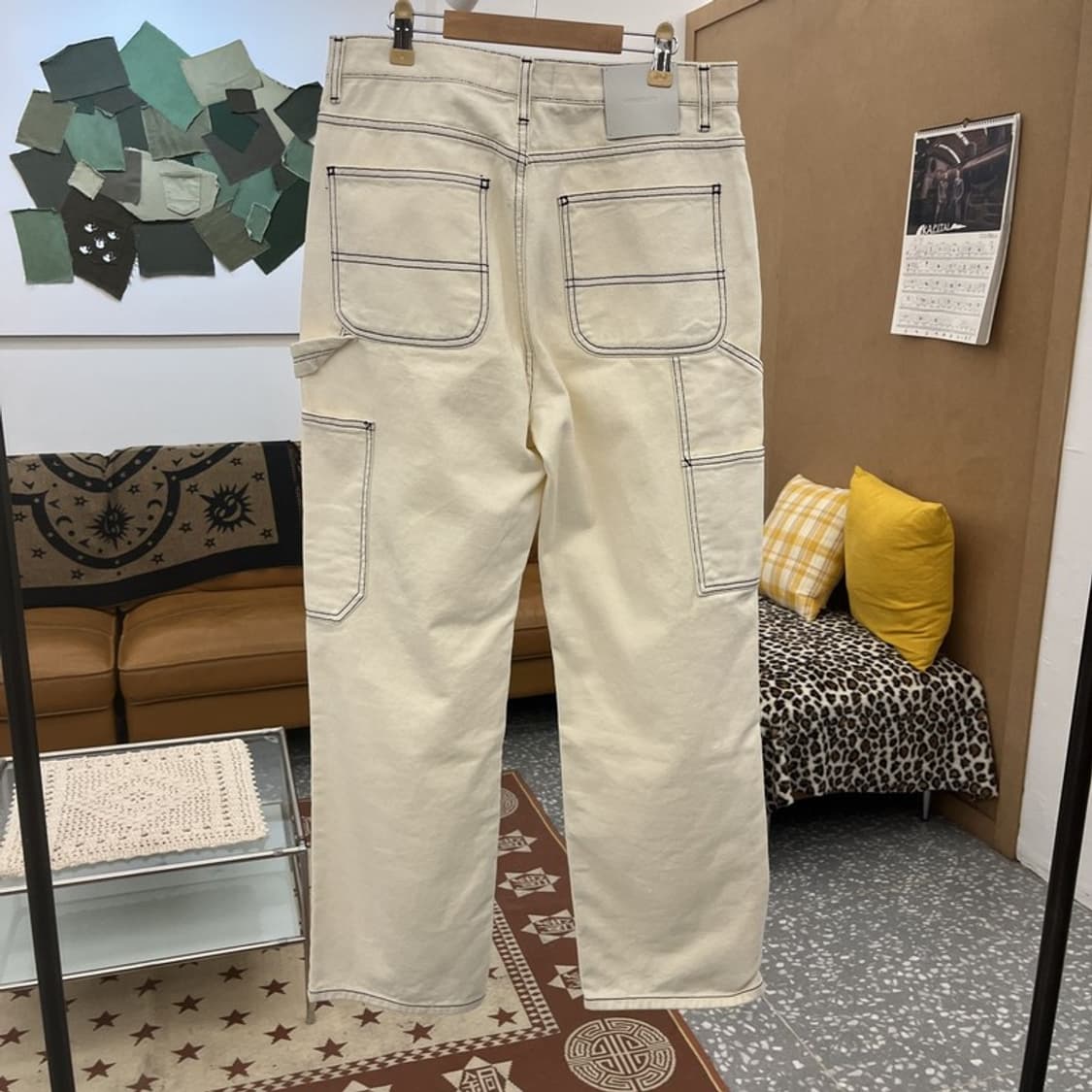 비바스튜디오 빈티지 카펜터 스케치라인 코튼팬츠 M C10001 상품이미지4