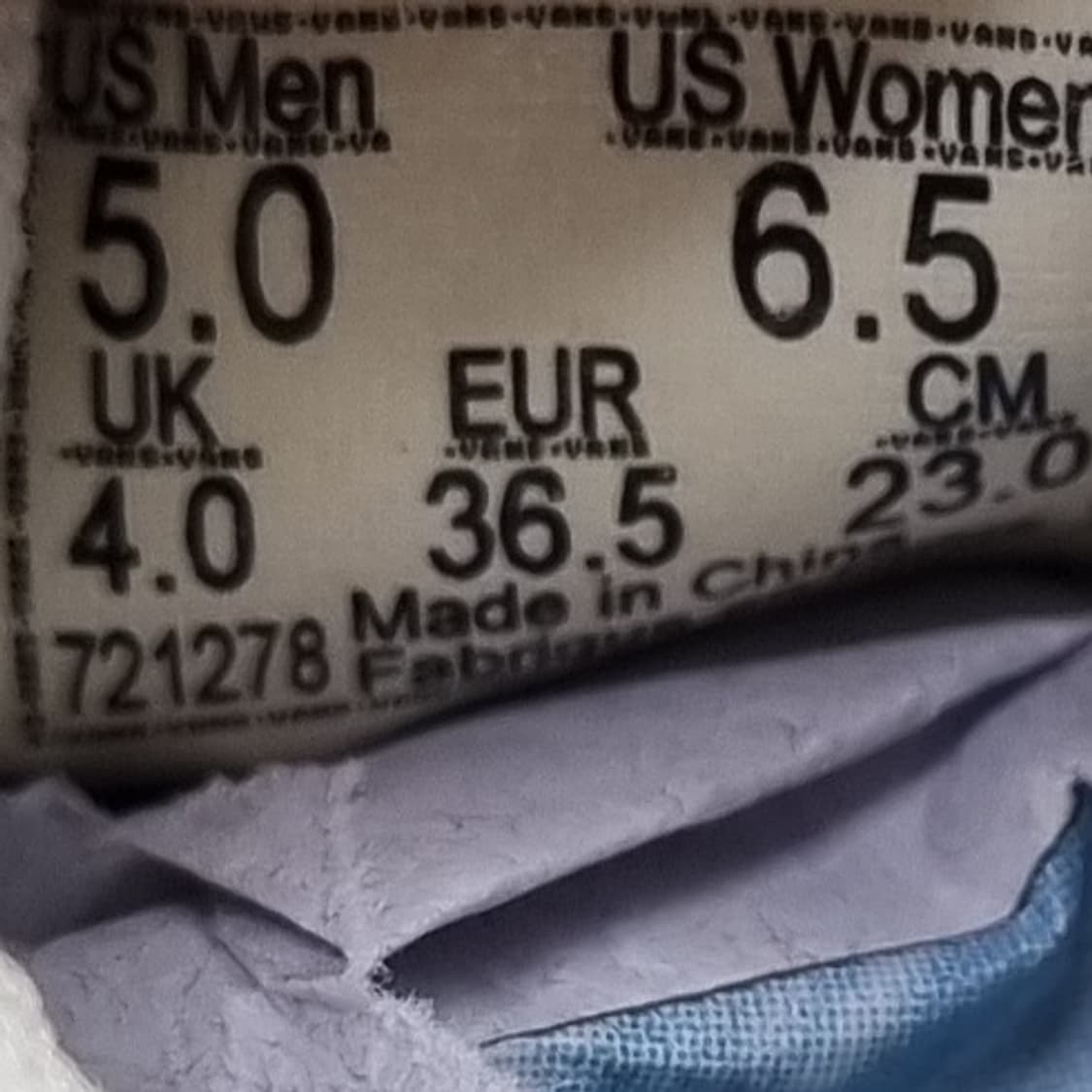 반스 스타일36 여성스니커즈230  상품이미지6