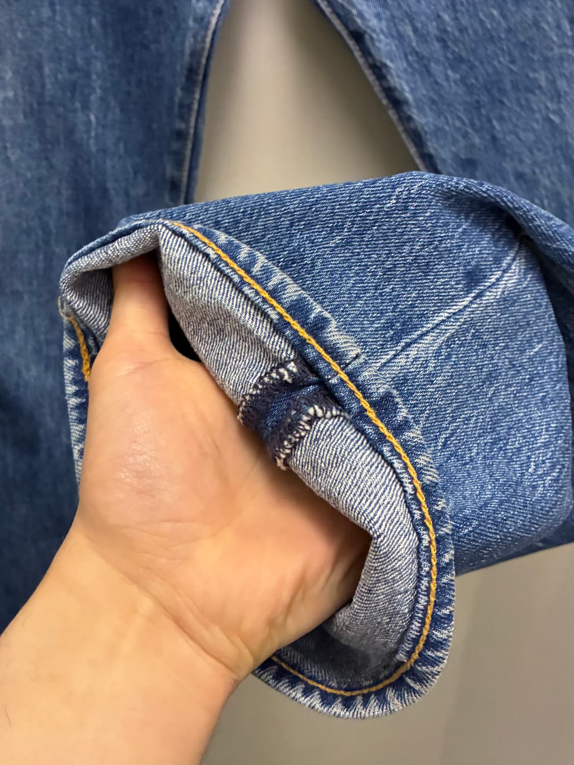 (31~32)Levis 리바이스 프리미엄 빅E 501 93 중청 데님 상품이미지5