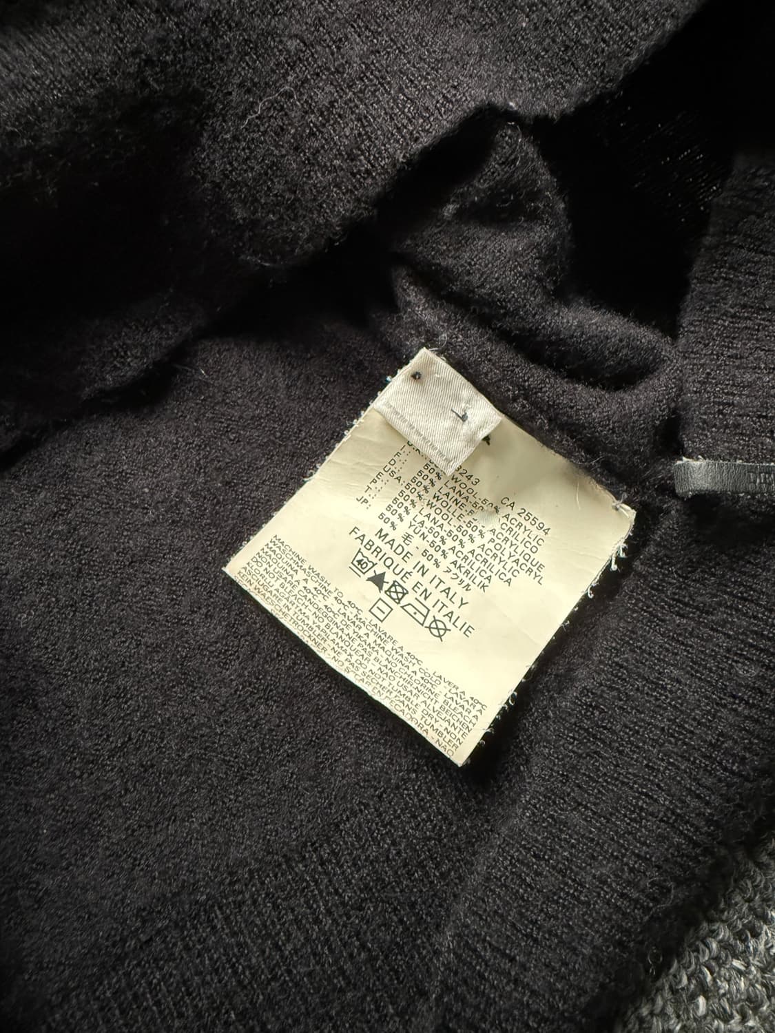 디젤 타이포 브이넥 니트 슬리브 상품이미지8