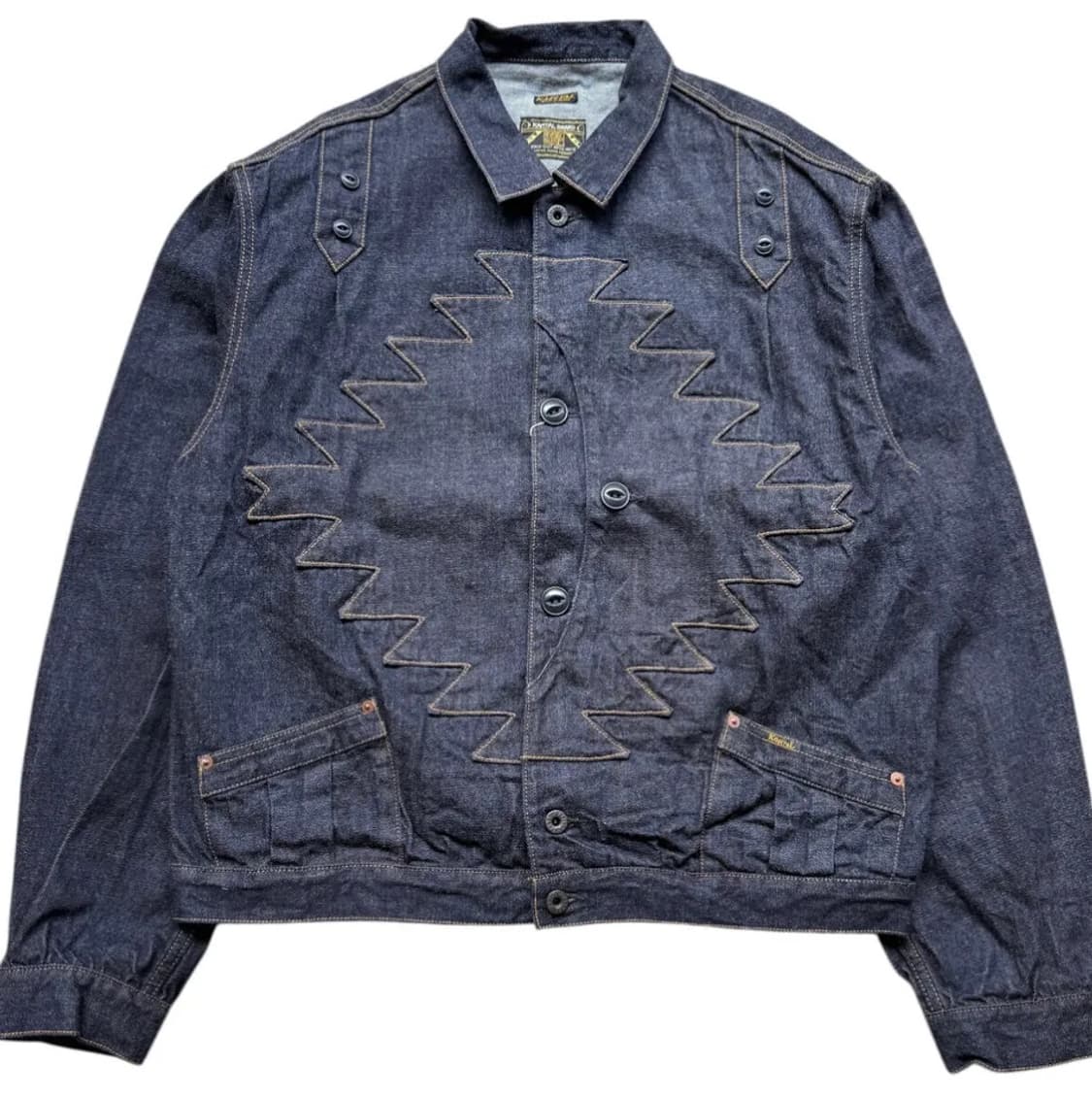 캐피탈 12온즈 데님 산토 도밍고 썬더버드 자켓 인디고 44 상품이미지1