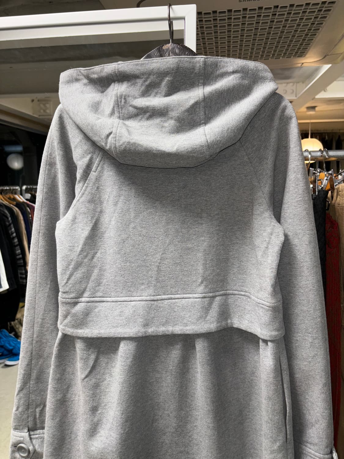 띠어리 후드 하이넥 코트 상품이미지6