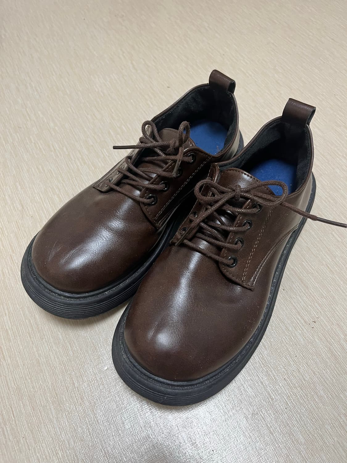 TIPSSY rund lace up 로퍼 브라운 (240mm) 상품이미지2