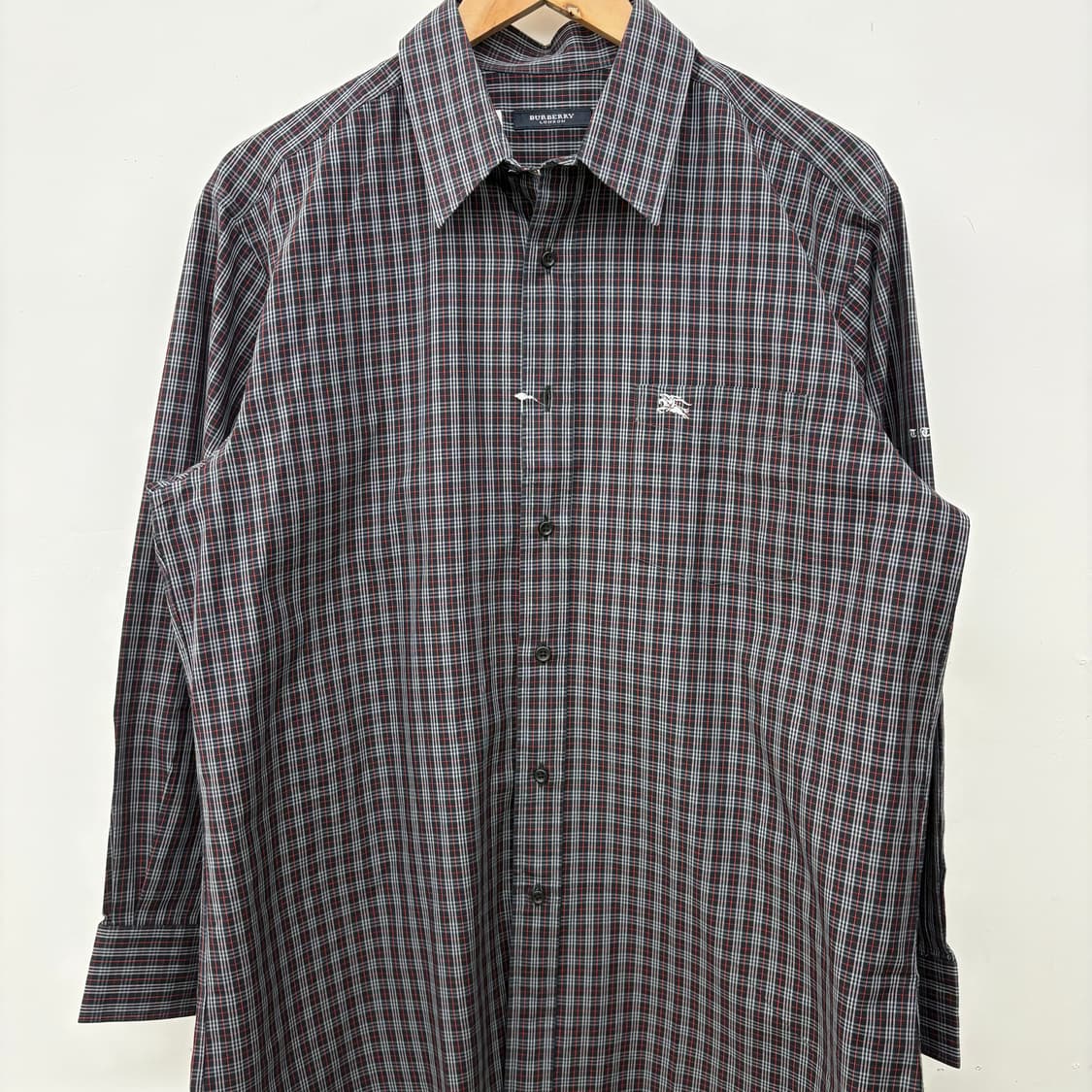 버버리 체크 긴팔 셔츠 남L 상품이미지2