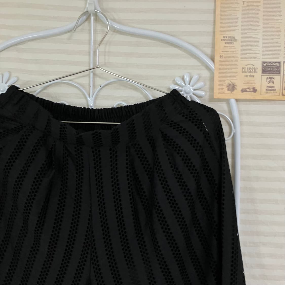 빈티지 블랙 플리츠 팬츠 907 y2k 스트릿 모리 갸루 일본빈티지 펑키 상품이미지3