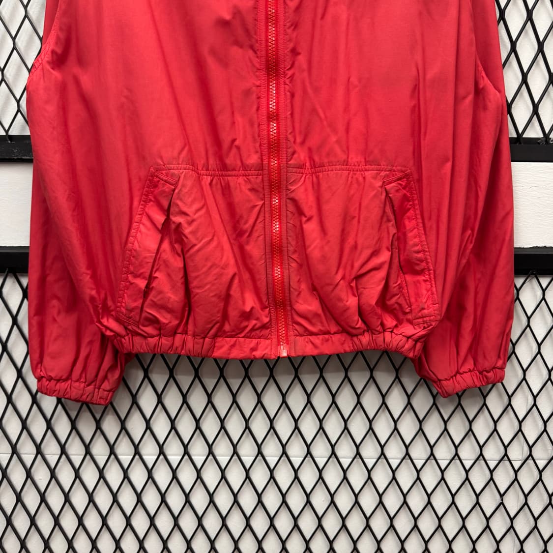 90s 폴로 랄프로렌 스포츠 윈드브레이크 안감 플리스 디테일 레드 상품이미지4