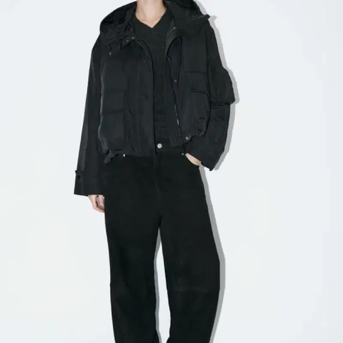 자라 ZW 컬렉션 탈착식 라이너 안감 자켓 XL 새 상품 상품이미지3