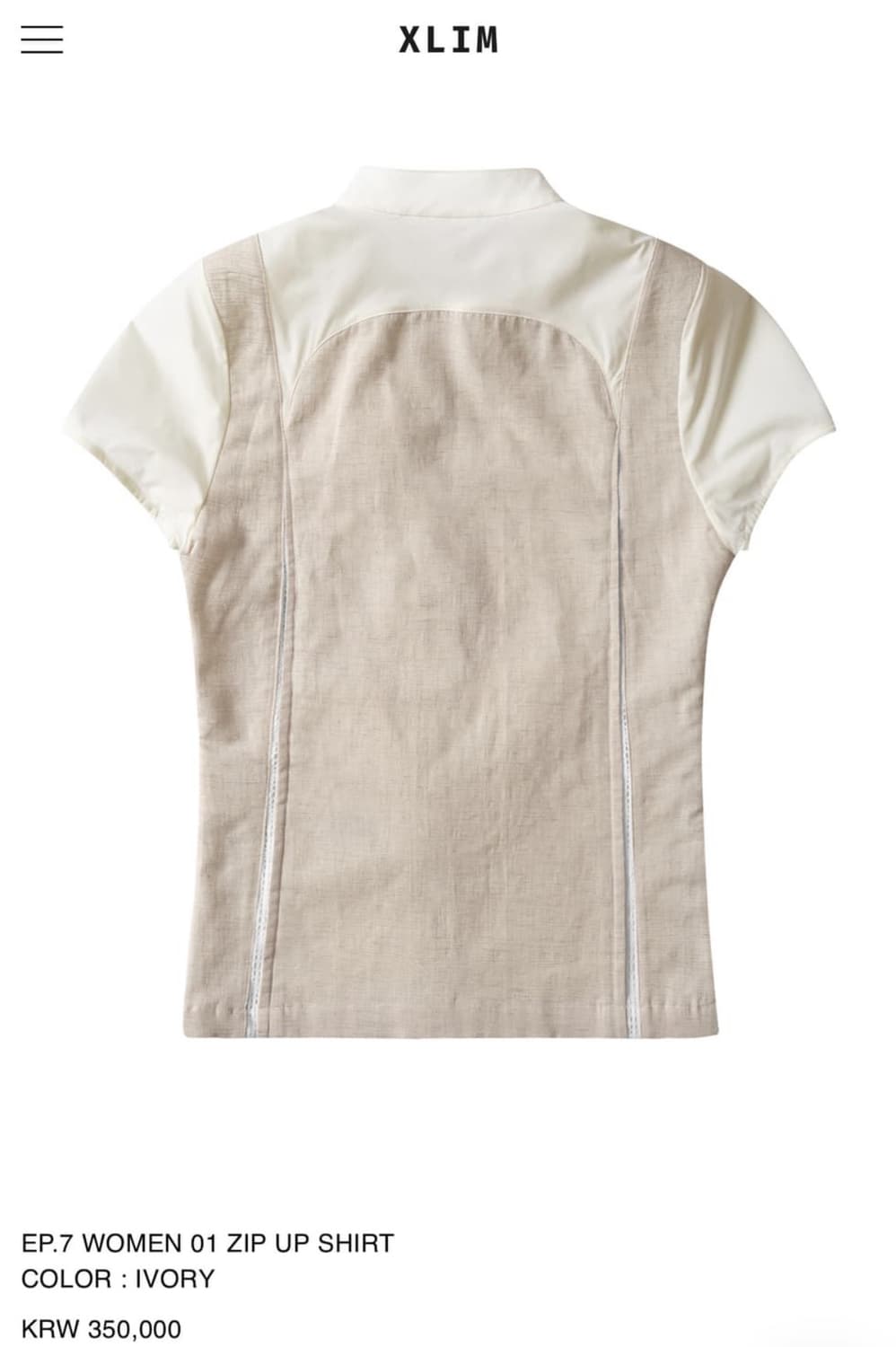 XLIM XLIM EP.7 WOMEN 01 ZIP UP SHIRT 상품이미지2