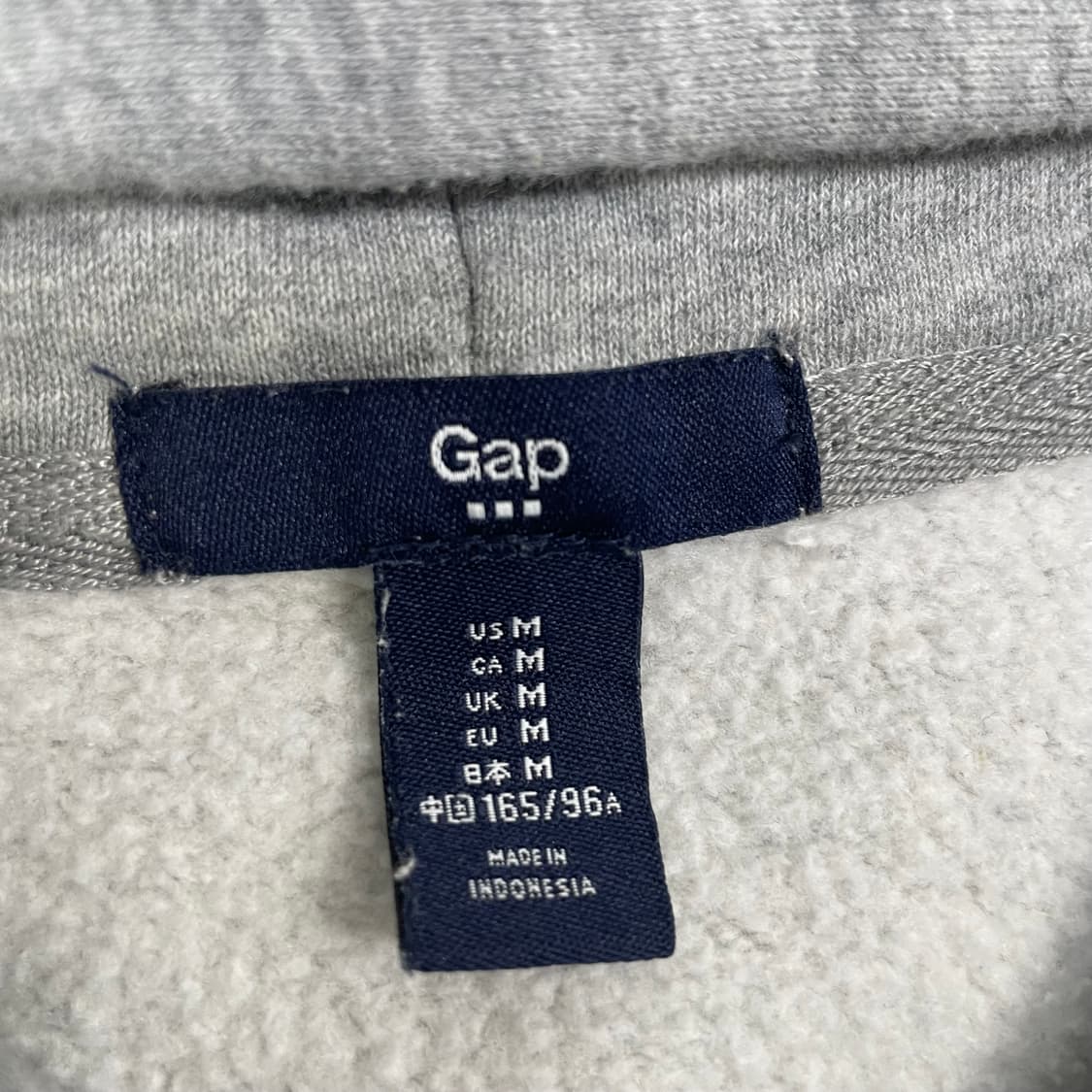 갭 Gap 스펠 로고 후드집업 그레이 상품이미지3