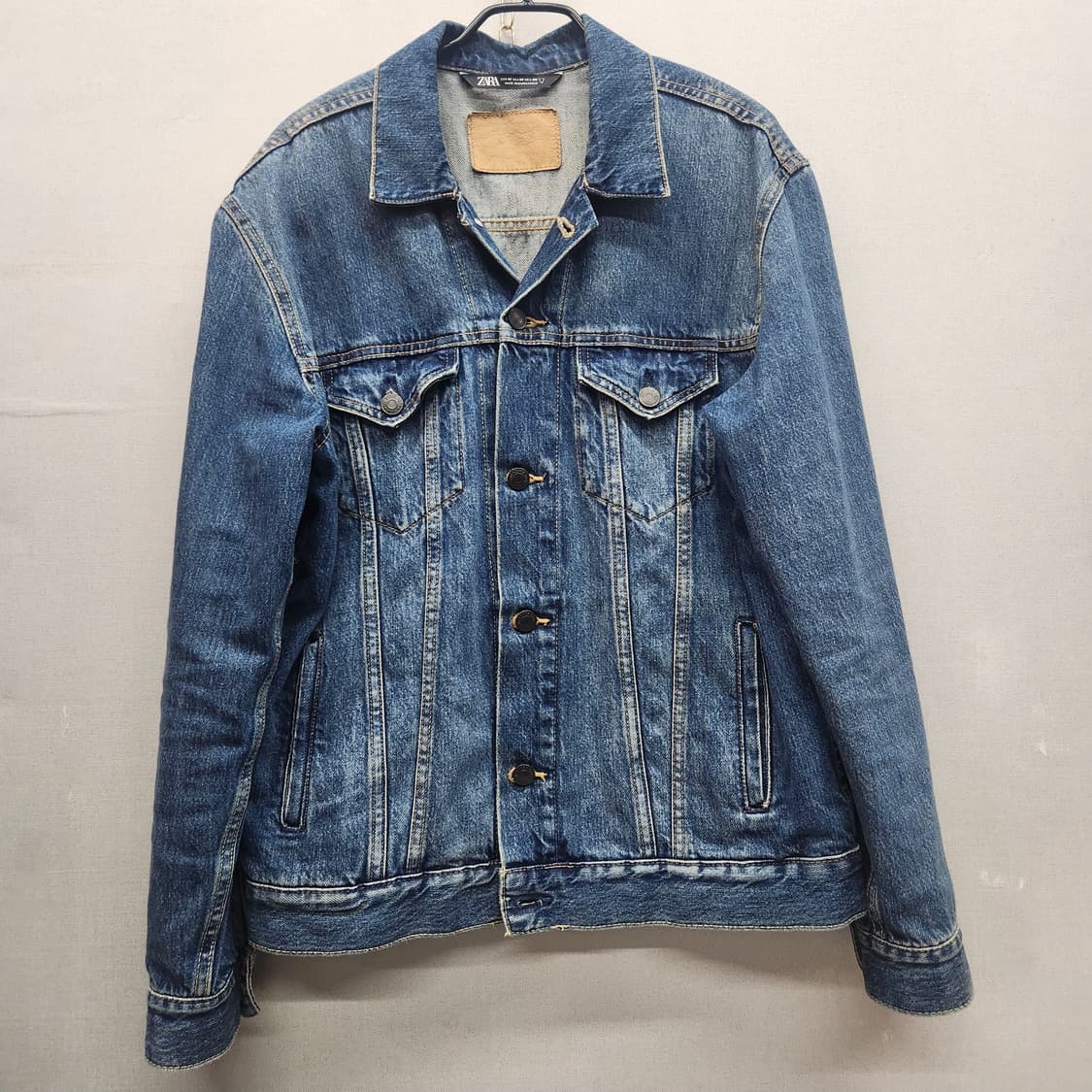 자라 트러커 워싱 데님 자켓 M(M~L) 상품이미지1