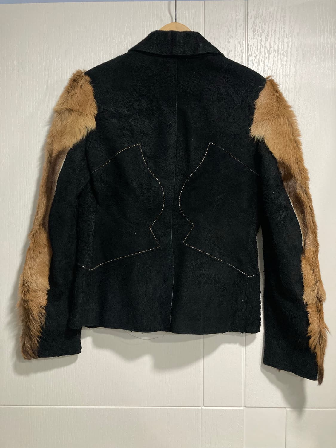 2000s 저스트 까발리 러프 레더 퍼 자켓 상품이미지10