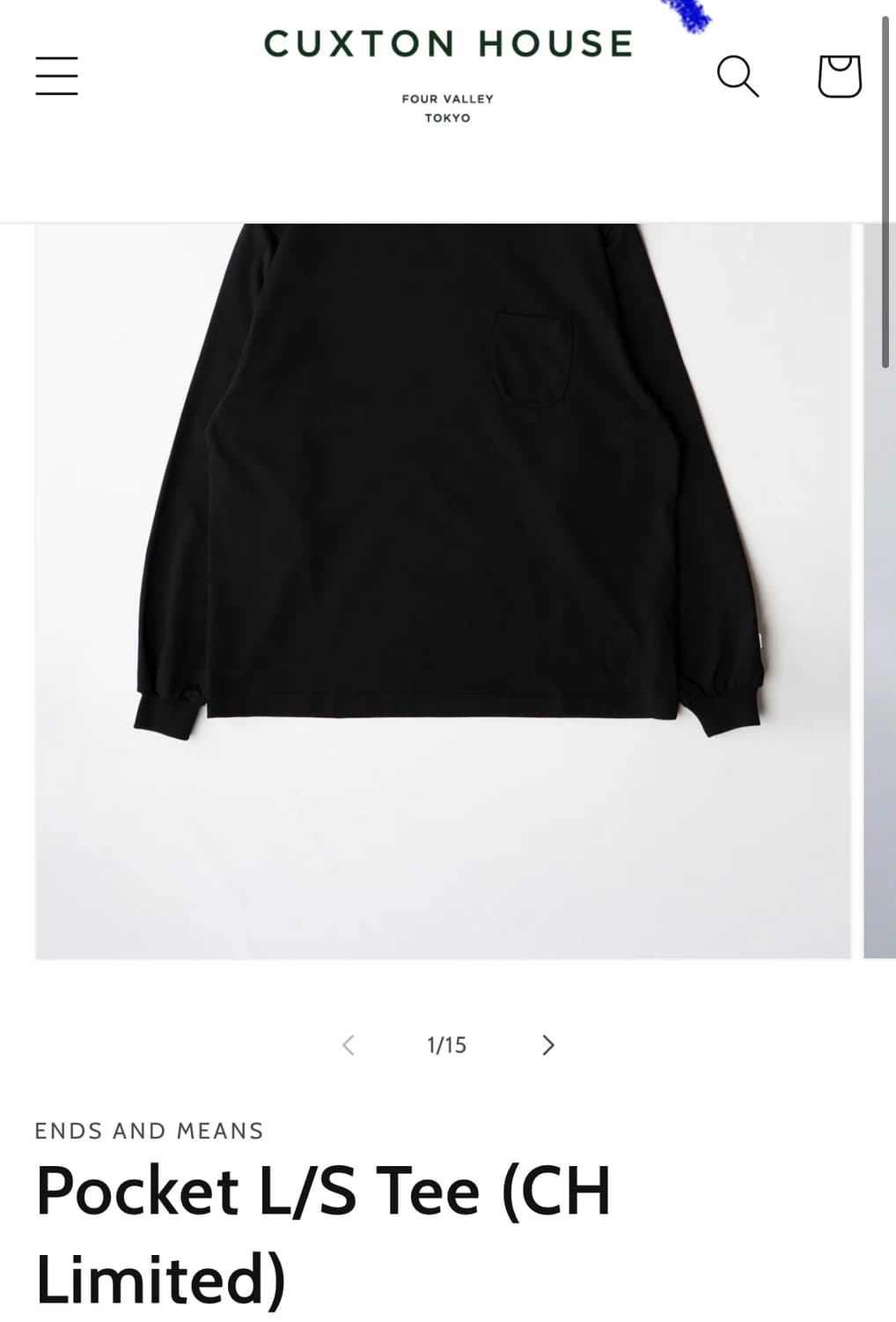 ENDS AND MEANS 엔즈앤드민즈 UOD L/S 상품이미지1