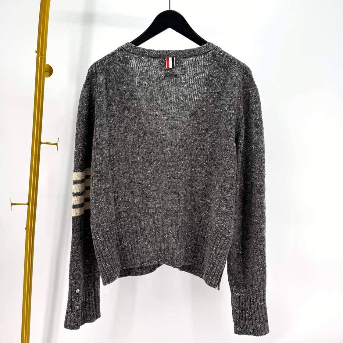 [3사이즈] 톰브라운 사선완장 모헤어 트위드 가디건 (MKC084A) 상품이미지6