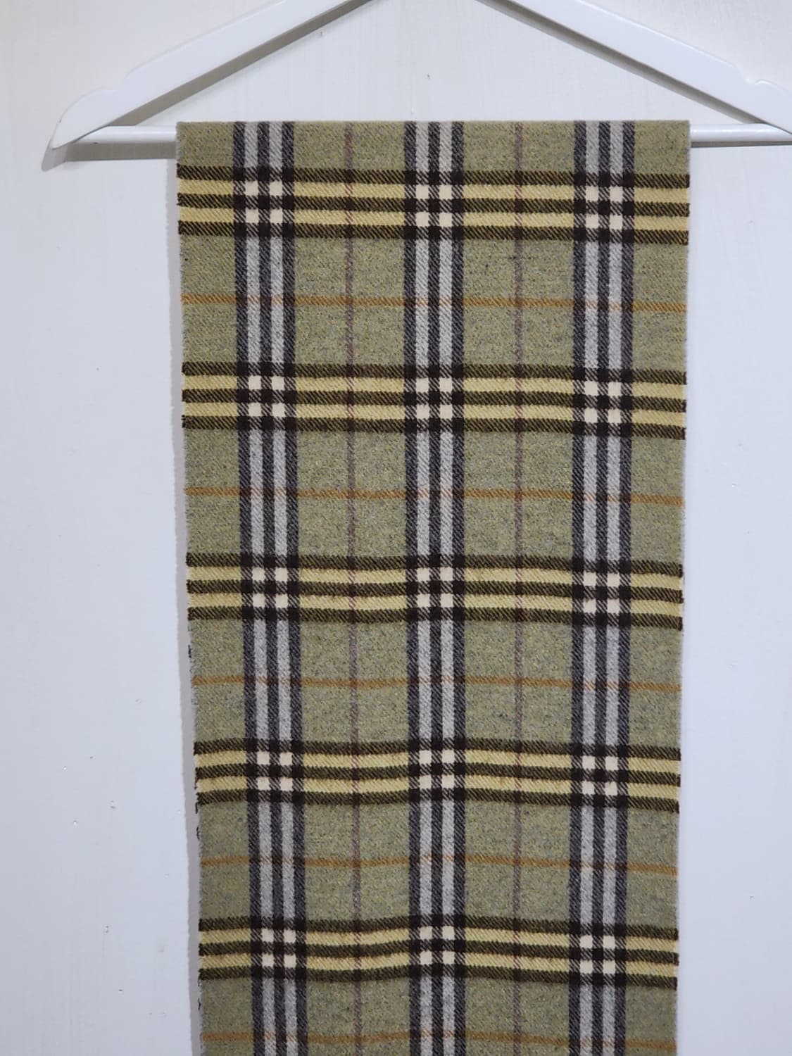 (정품) 버버리 목도리 체크 머플러 카키 램스울  상품이미지2