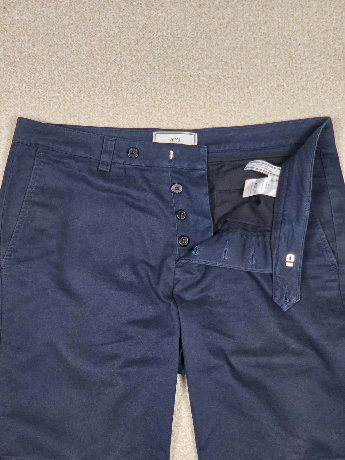 [아미] 백로고 코튼 치노 하프 팬츠 | S00043 상품이미지6