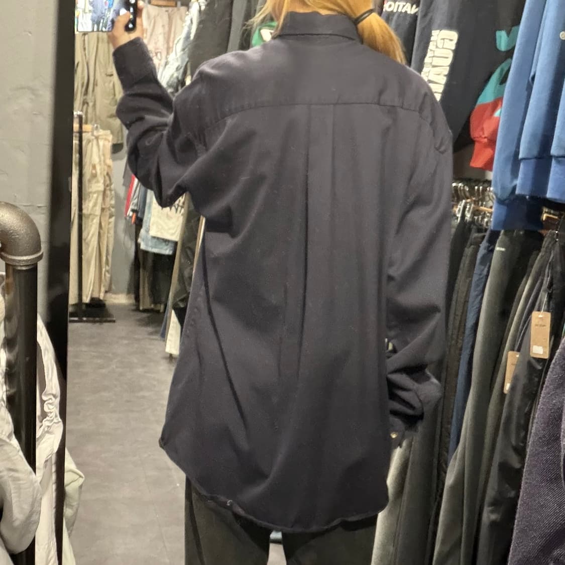 [IM] Carhartt 칼하트 긴팔 셔츠 투포켓 딥네이비 상품이미지5