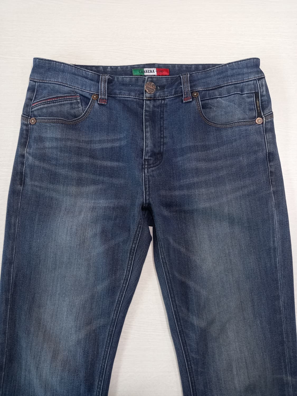 34 CARRERA 약기모 워싱 스판 슬림일자진 진청 34-585 상품이미지3