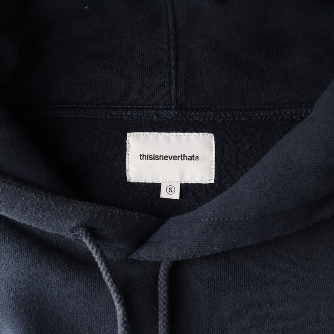 디스이즈네버댓 아치 로고 후드 네이비 S 상품이미지5