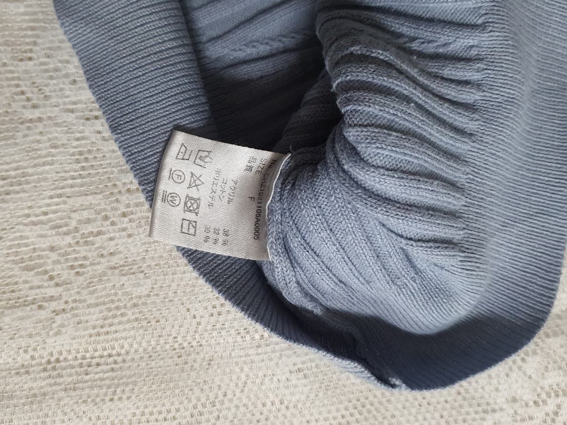 [일본빈티지] y2k 블루 골지 니트 끈나시 상품이미지2