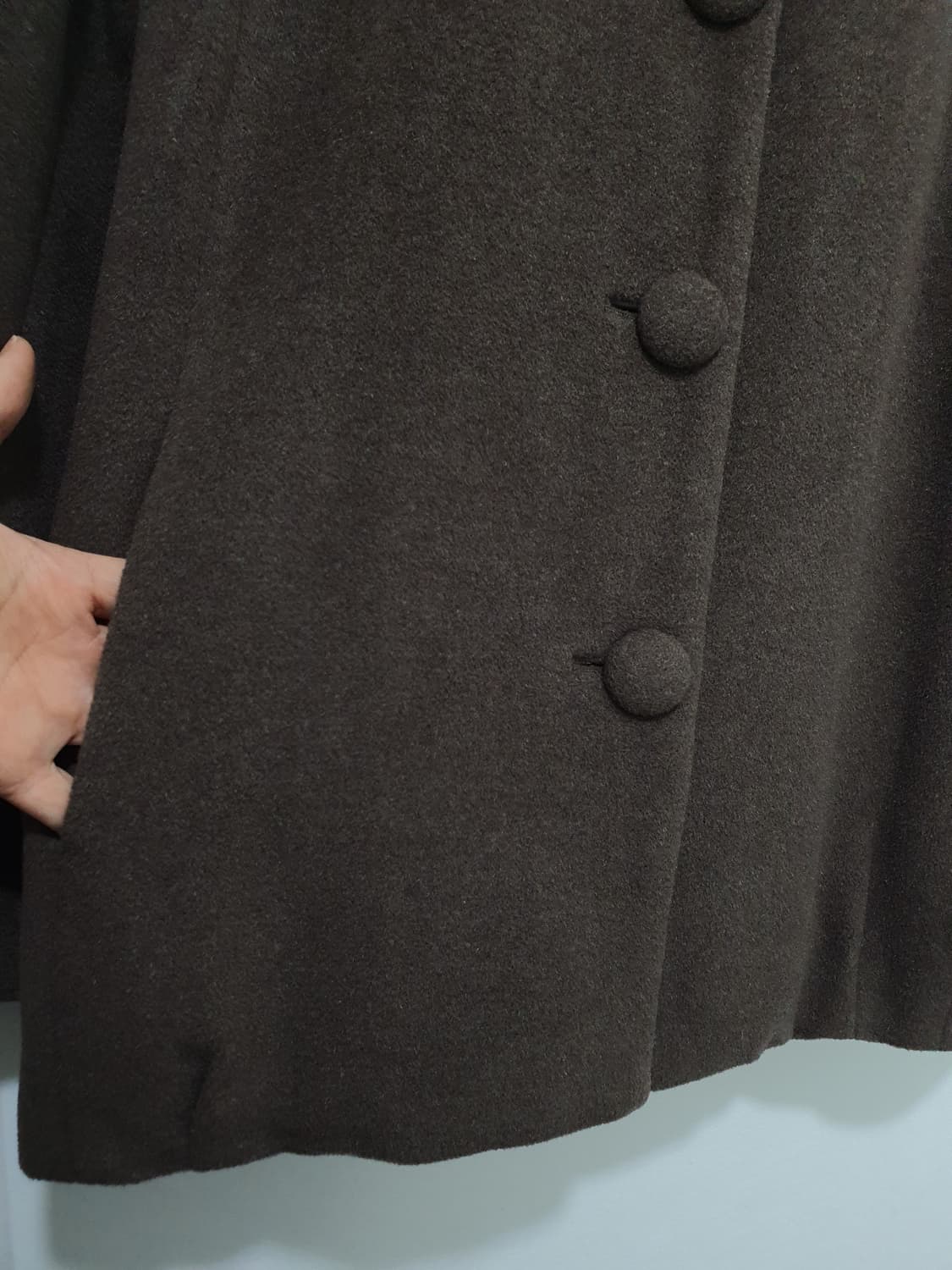 이새 isae 앙고라혼방 라운드넥 코트 사이즈 6 상품이미지4