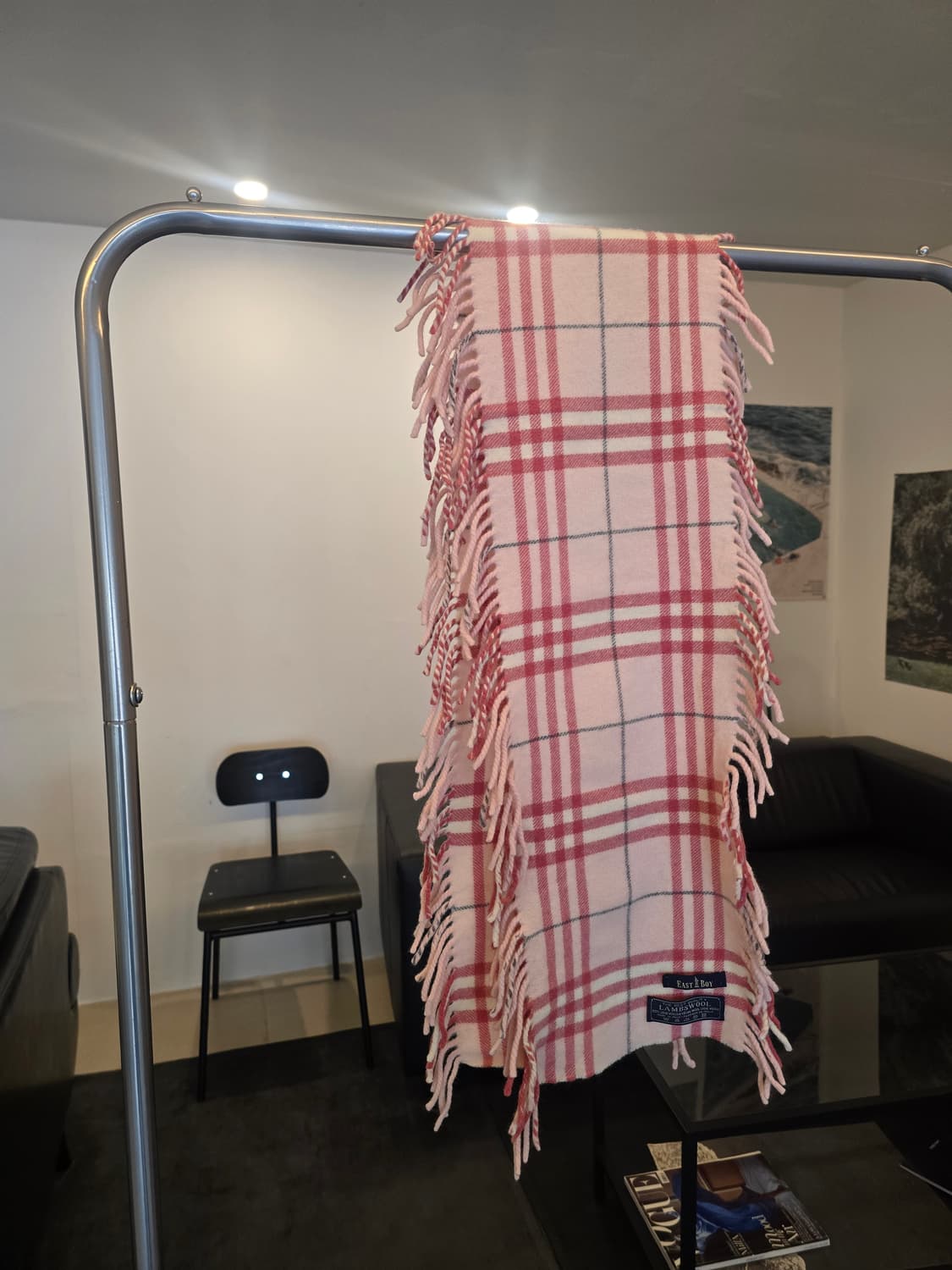 캐시미어 체크머플러 상품이미지1