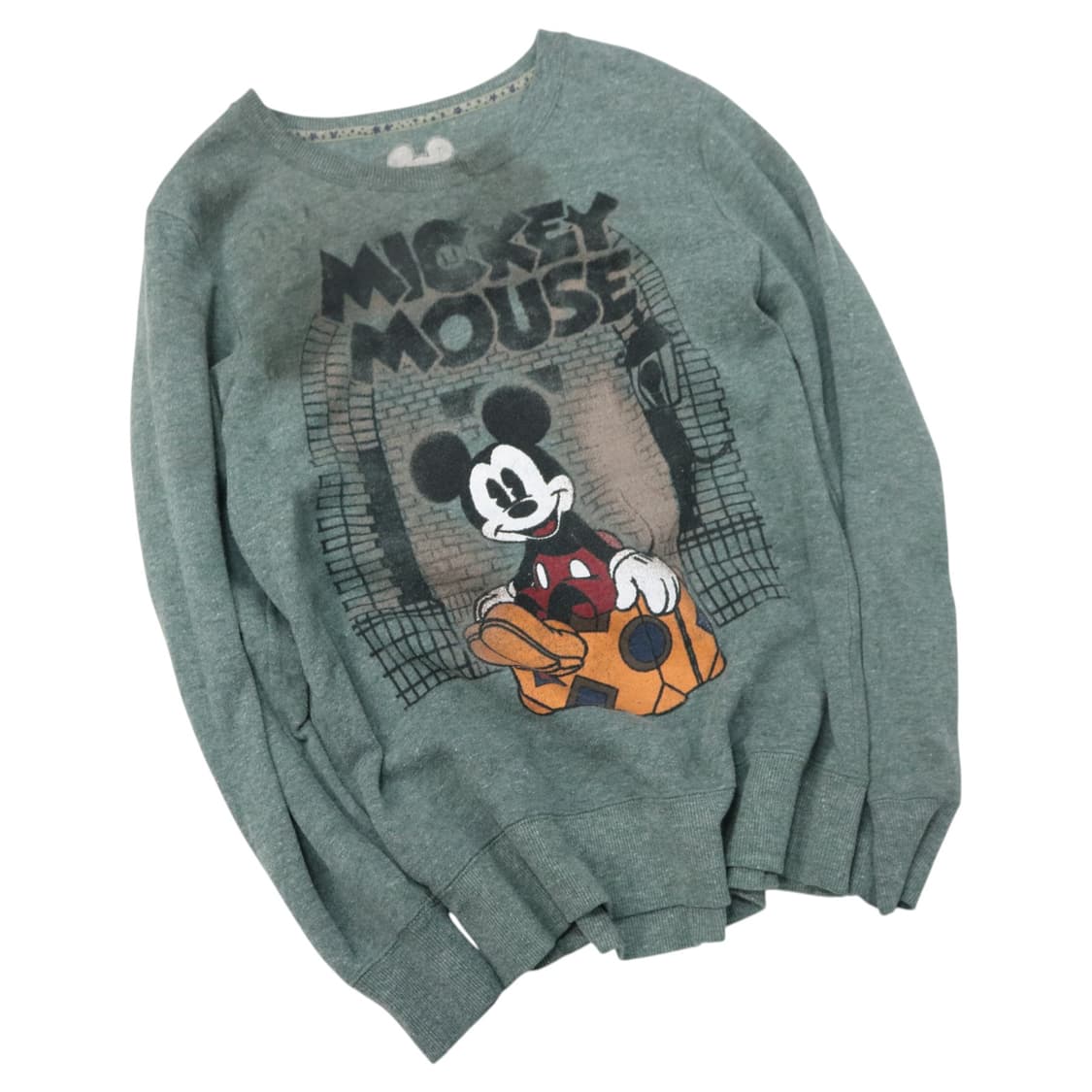 Disney 빈티지 미키 마우스 프린팅 맨투맨 (L) 상품이미지1