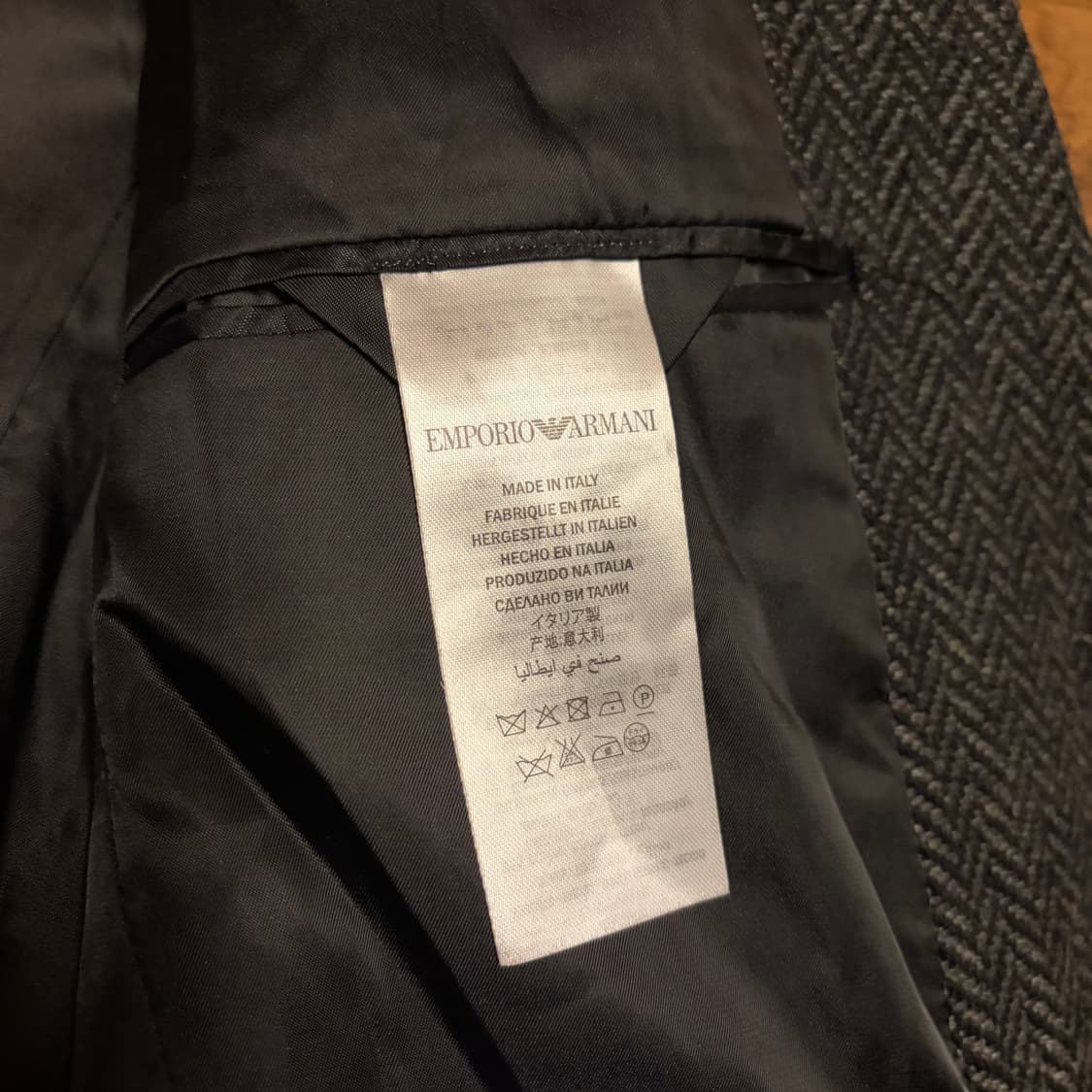 ARMANI HERRINGBONE PATTERN JACKET 상품이미지7