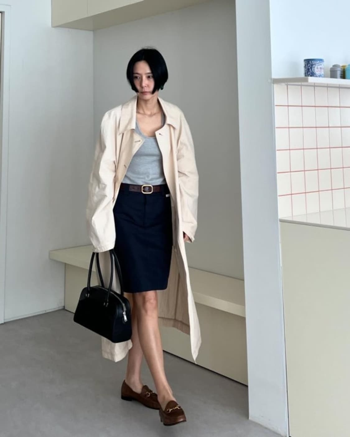 (새상품) 김나영 구찌 홀스빗 로퍼 브라운 280사이즈 상품이미지7