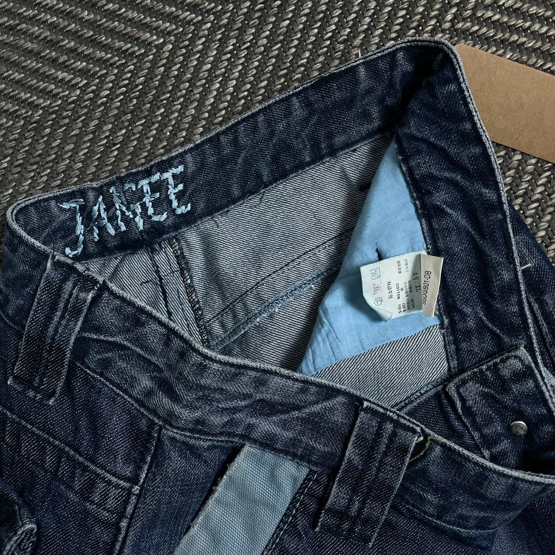 빈티지 y2k 데님 퍼티그 카고 팬츠o 4432 상품이미지5