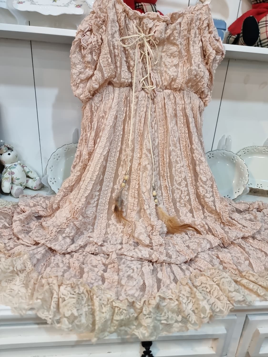 레이스 캉캉 스트랩 원피스 상품이미지5