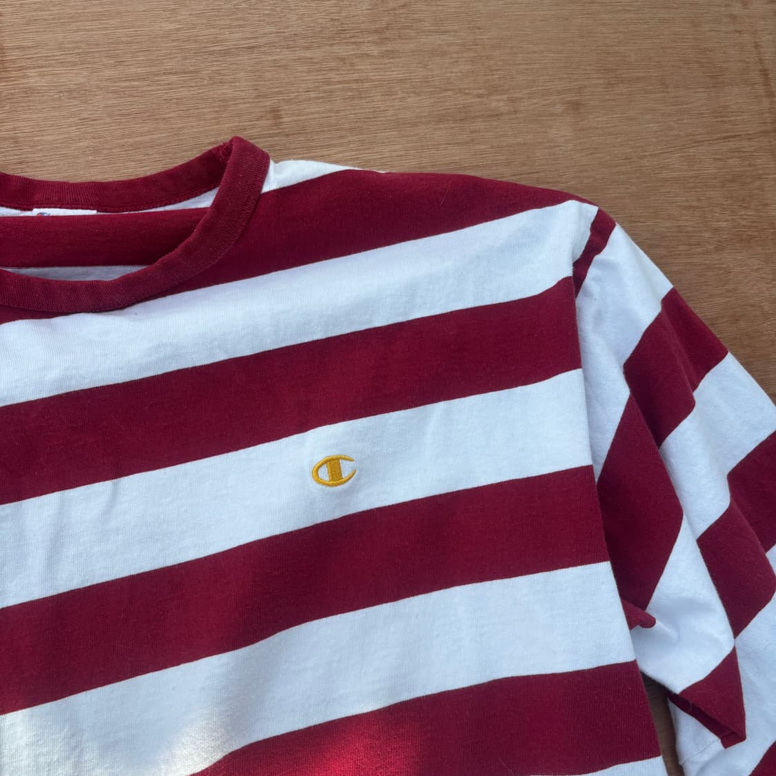  Champion Stripe Long Sleeve Red 챔피언 상품이미지3