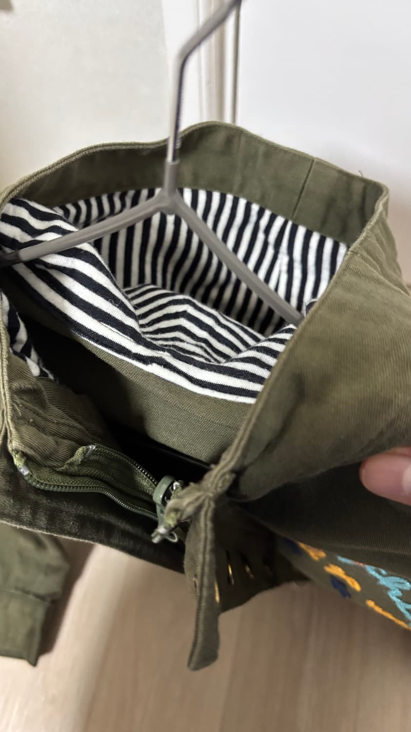 Xgirl 카키 후드 야상 상품이미지3