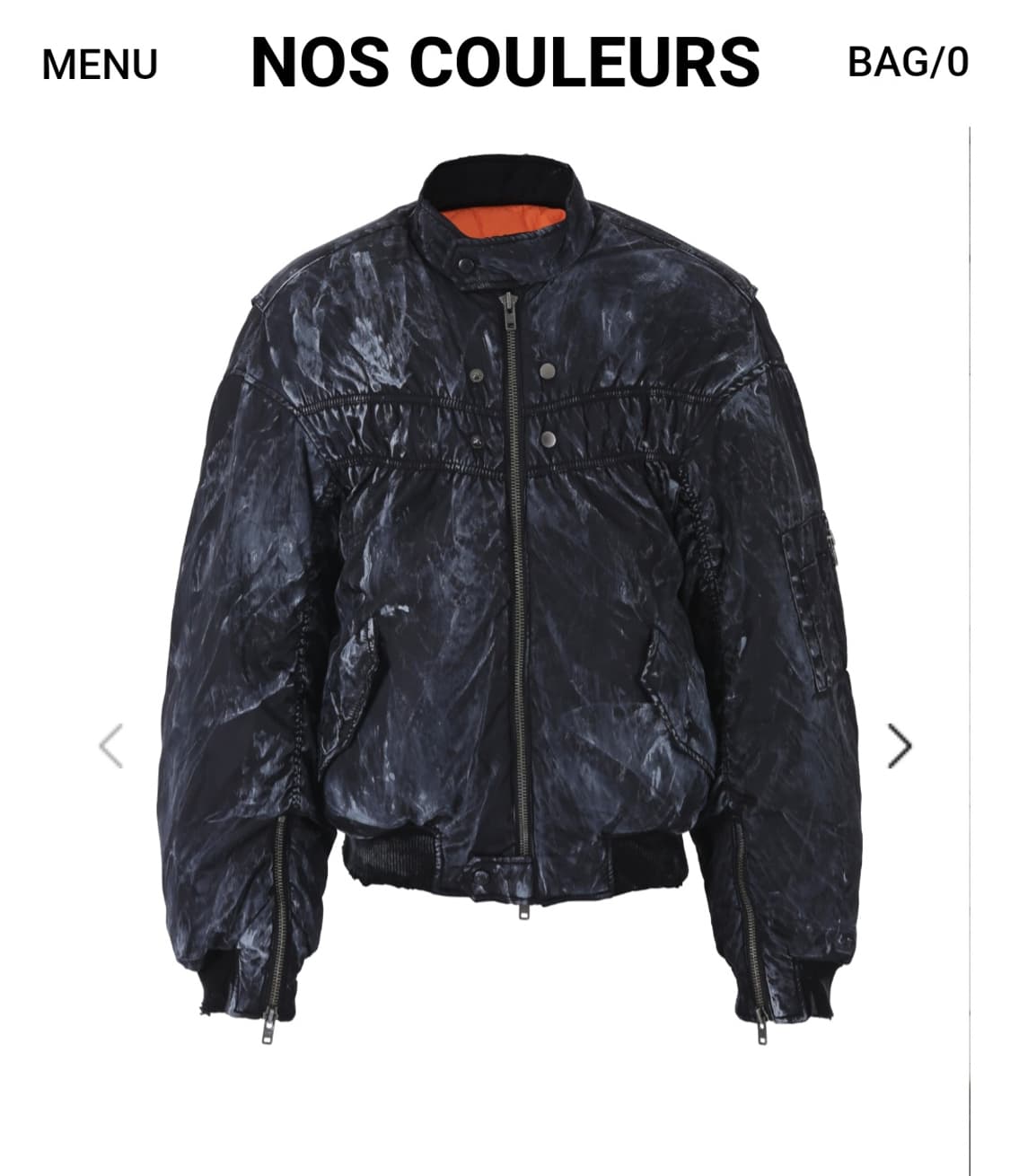 노쿨러스 워시드 블랙 봄버 2 상품이미지1