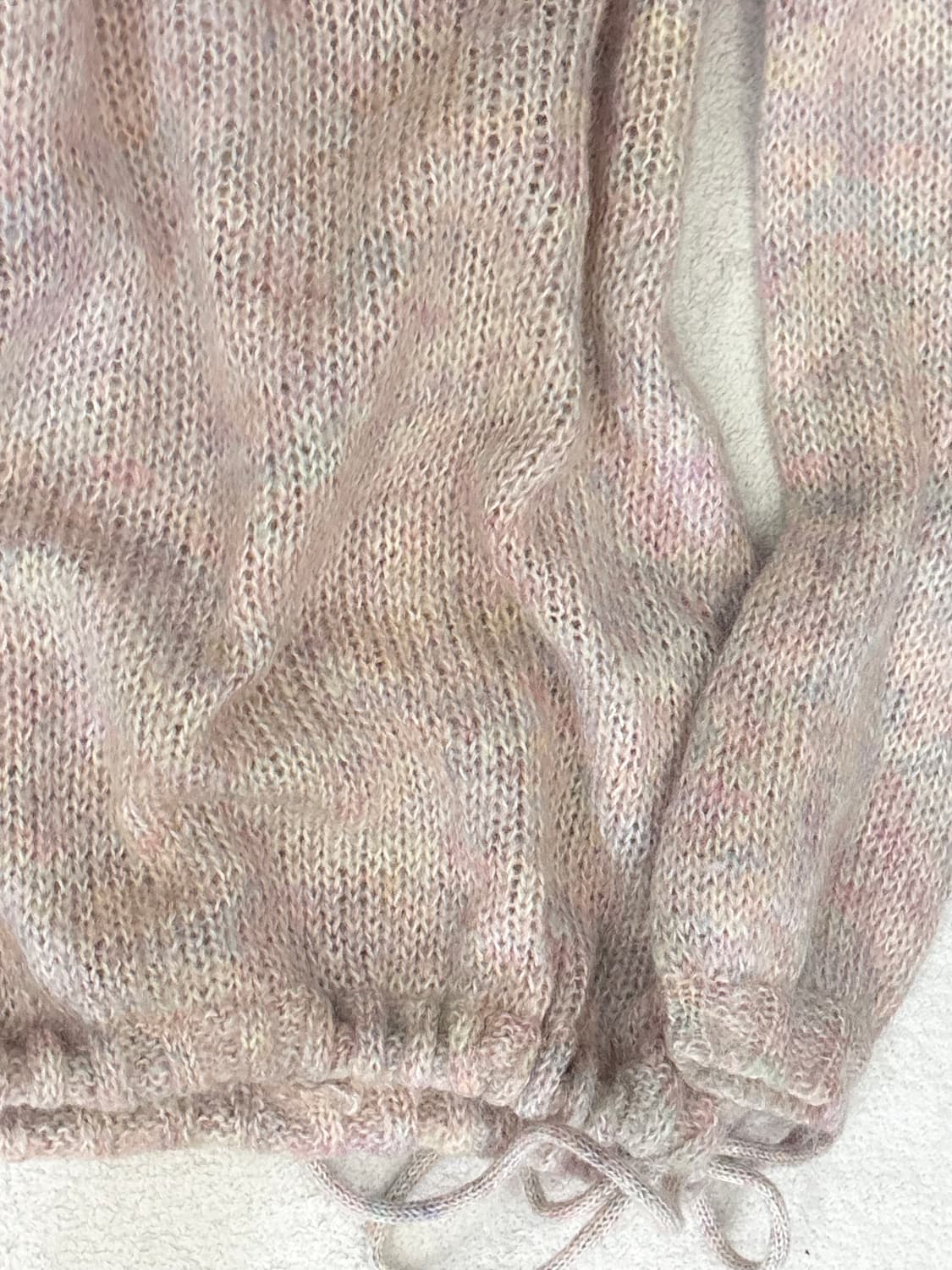 일본빈티지 파스텔 딸기라떼 브이넥니트 히메갸루 라떼갸루 상품이미지2