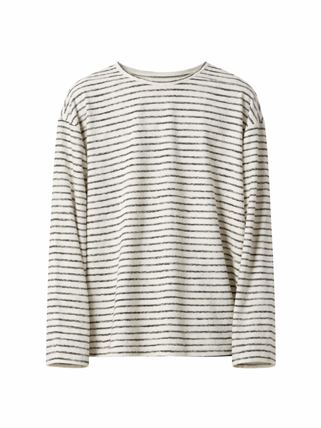 밈더워브로드 소프트 테리 스트라이프 롱슬리브 상품이미지1