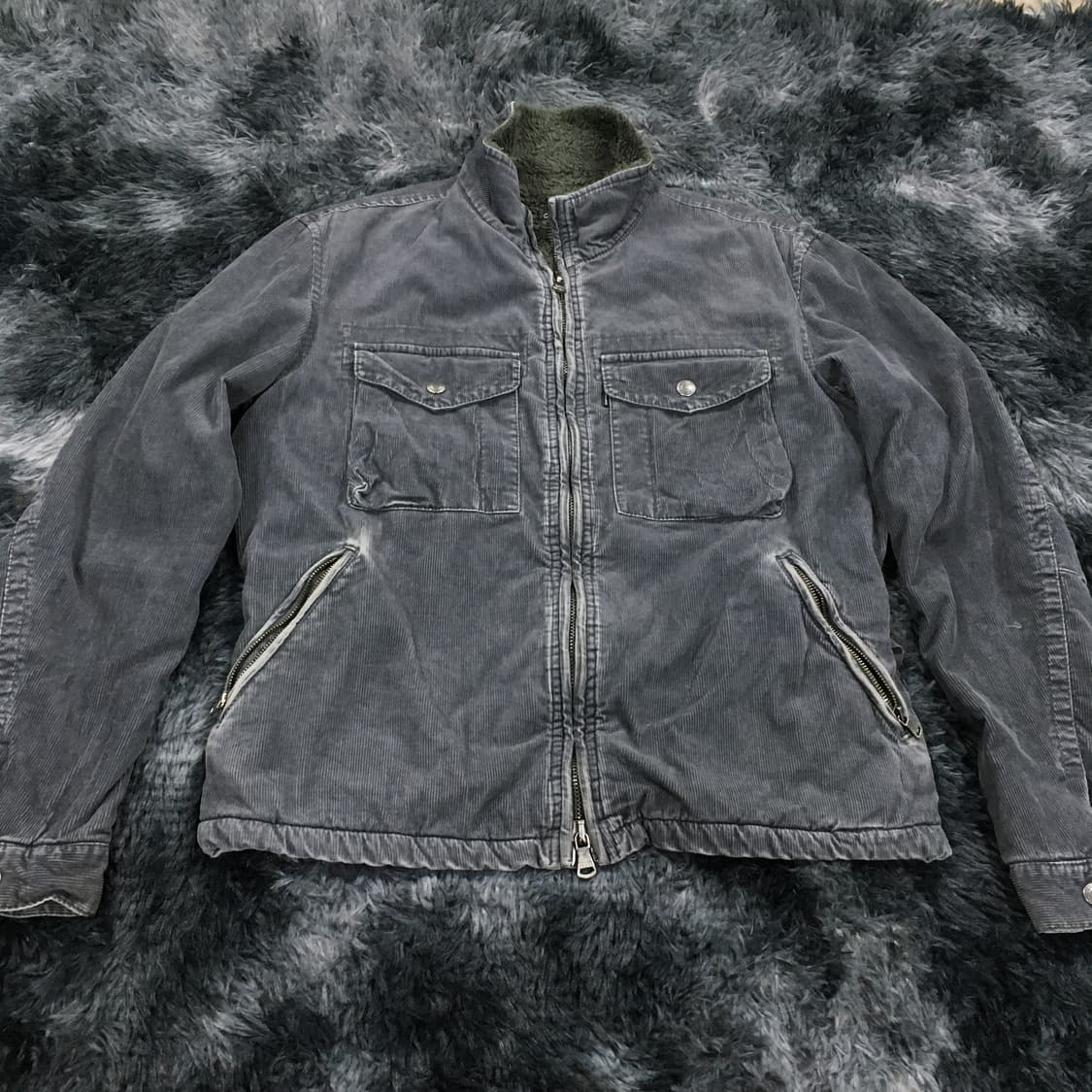 투티/0243 CK 캘빈클라인 코듀로이 자켓 털 안감 쉐르파 상품이미지3