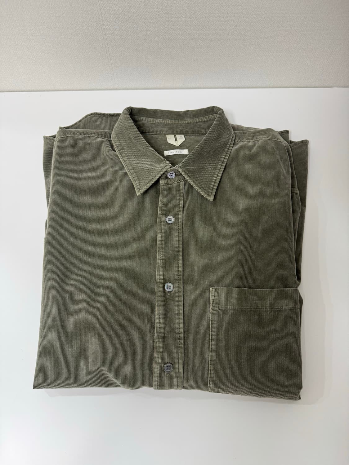 [50] 아르켓 코듀로이 셔츠 올리브 상품이미지2