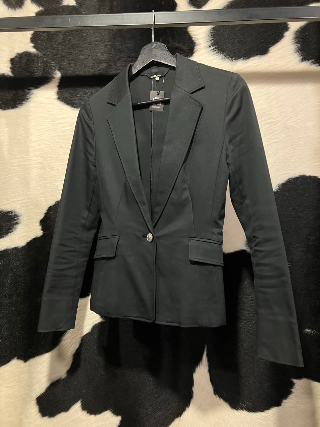 Clear impression 블랙 슬림핏 자켓 상품이미지2