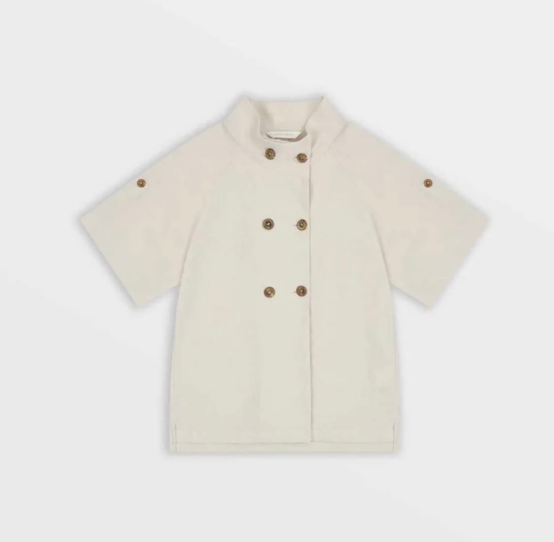 사파리스팟 Double Breasted Linen Half Shirt 상품이미지3