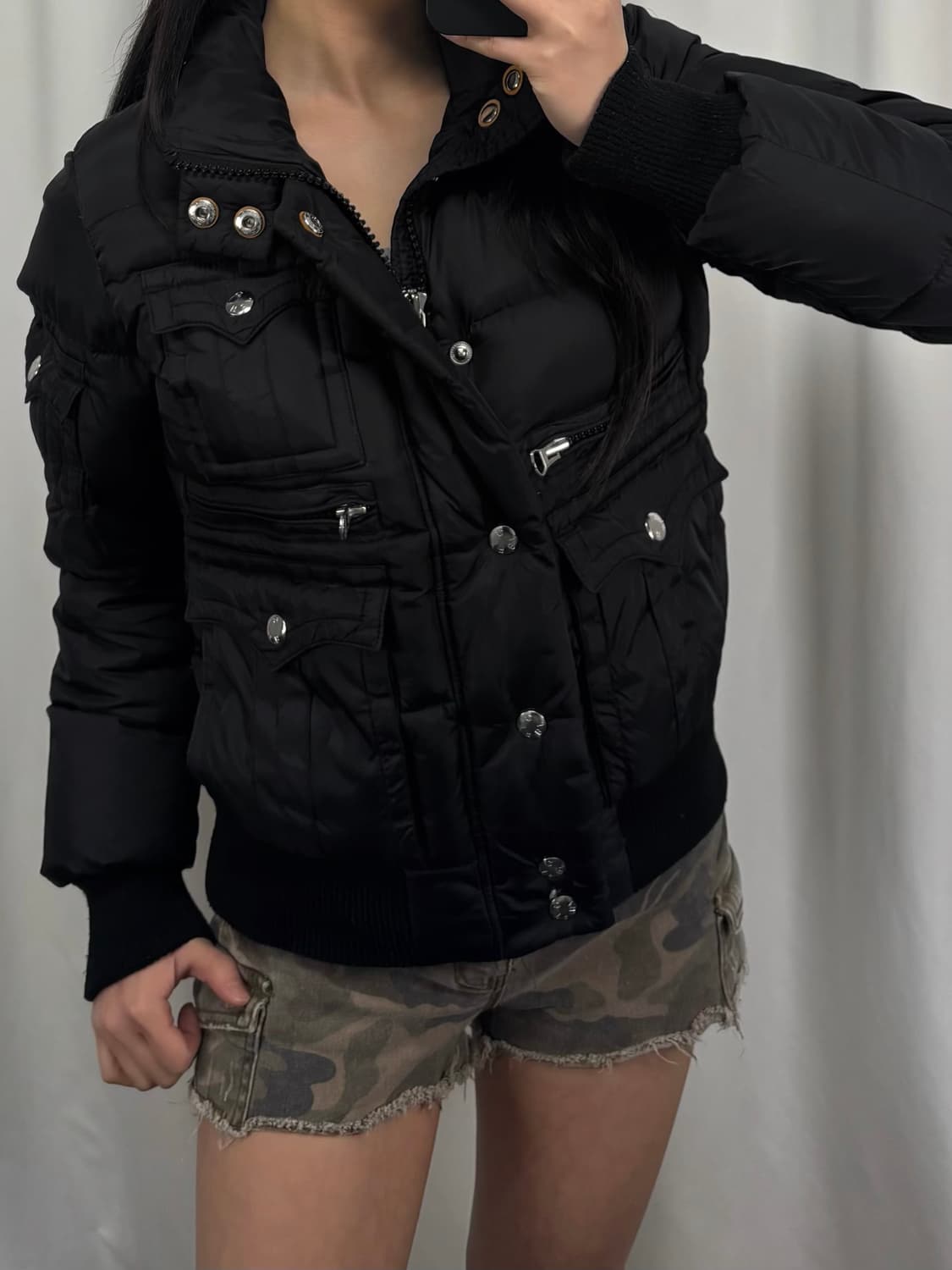 트루릴리전 블랙 다운 패딩 자켓 상품이미지1