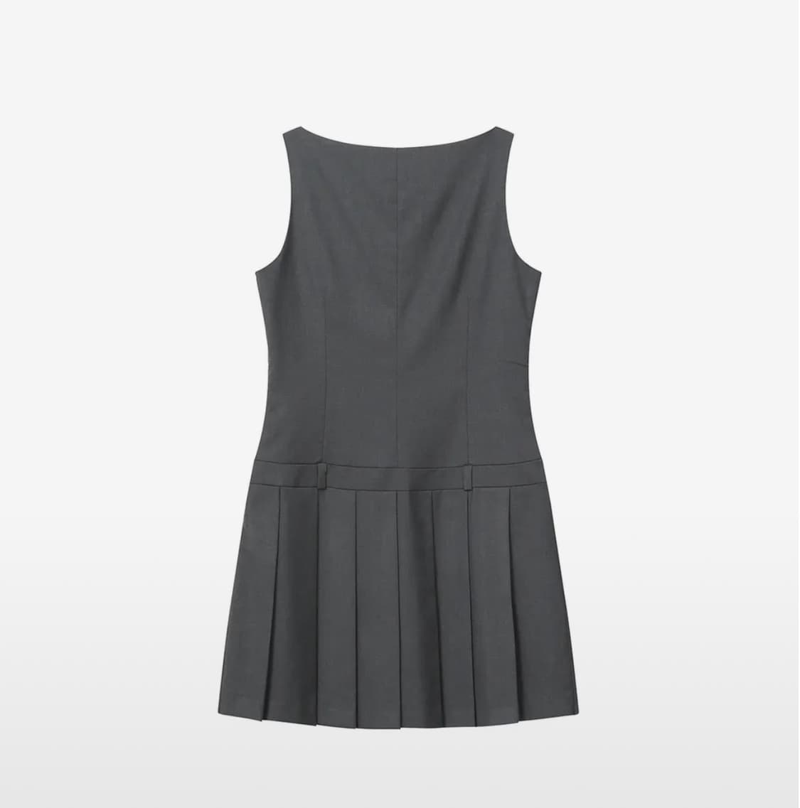 미세키서울 플리츠 원피스 차콜 Pleats one piece 1 size 상품이미지2